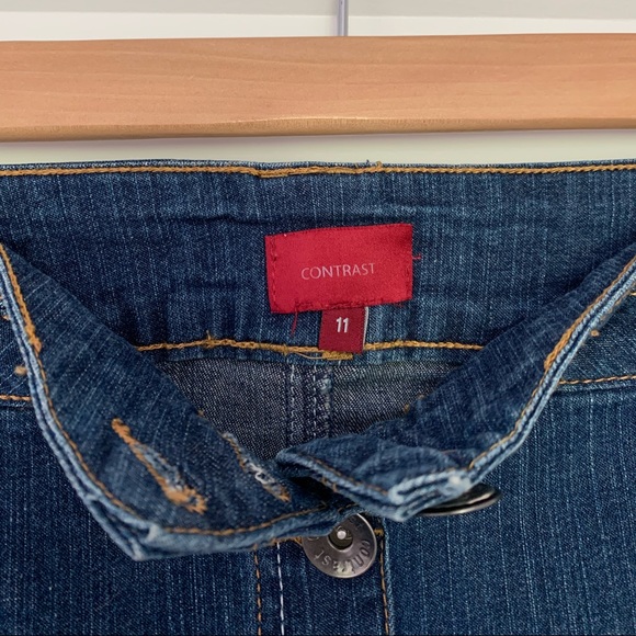 Reitmans - Stretch Denim Skirt with Buttons - Size 11 - Picture 6 of 7